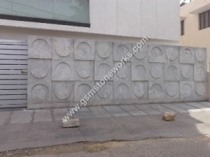 Stone compound wall (25) 